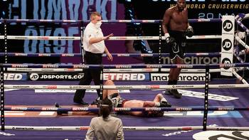 Lawrence Okolie became WBO champion with crushing right hand on Krzysztof Glowacki in stunning one punch KO