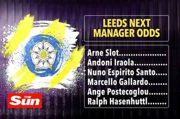 Leeds next manager odds: Arne Slot sweeps ahead of Iraola and Bielsa after BLOCKED talks, Marcello Gallardo 11-1