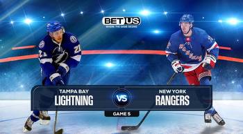 Lightning vs Rangers Game 5, Predictions, Game Preview, Live Stream, Odds & Picks