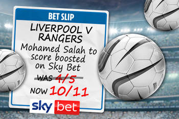 Liverpool v Rangers: Mohamed Salah to score 10/11 in Champions League clash with Sky Bet