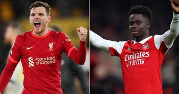 Liverpool vs Arsenal live stream, TV channel, lineups, and betting odds for Premier League match