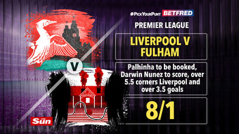 Liverpool vs Fulham tips and free bets: Back our 8/1 #PickYourPunt and claim £40 welcome bonus with Betfred