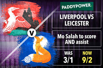 Liverpool vs Leicester PRICE BOOST: Get Mo Salah to score AND assist at 9/2 with Paddy Power