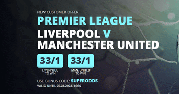 Liverpool vs Man United Odds: Back Liverpool at 33/1 or Man United at 33/1 with Novibet