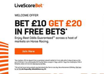 LiveScoreBet £20 Cheltenham Free Bets For Day 2 Of The Festival