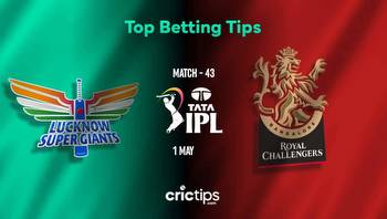 LSG vs RCB Betting Tips & Who Will Win Today’s Match No. 43 Of IPL 2023
