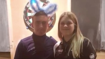 Luke Littler pictured wearing bunny ears as his best friend shares amazing snaps of his journey to World Darts final