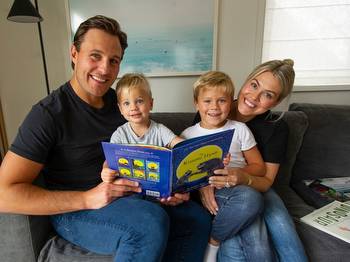 Luke Schenn's sons get a kick out of a hockey series for young readers