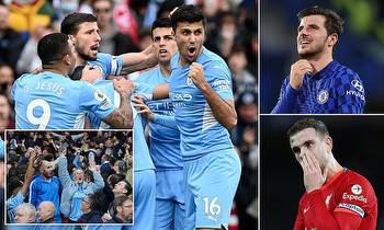 Man City have 91% probability of winning Premier League; Chelsea, Liverpool odds collapse