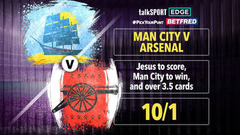 Man City v Arsenal 10/1 #PickYourPunt: Jesus to score, Man City to win and over 3.5 cards