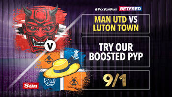 Man Utd vs Luton tips and free bets: Back our 9/1 #PickYourPunt and claim Betfred's £40 bonus