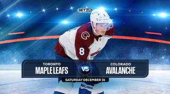 Maple Leafs vs Avalanche Prediction, Stream, Odds, & Picks