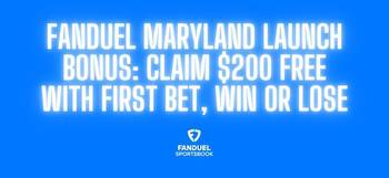 Maryland FanDuel promo code: Get $200 free as sports betting launches