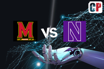 Maryland Terrapins at Northwestern Wildcats AI NCAA Prediction 102823