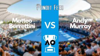 Matteo Berrettini vs Andy Murray Prediction and Odds: Australian Open