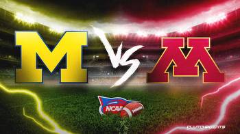 Michigan vs Minnesota prediction, odds, pick, how to watch