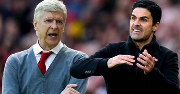 Mikel Arteta responds to Arsene Wenger's Arsenal Premier League title prediction