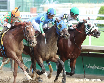 Miles Ahead Prevails By Slimmest Margin In Louisville Thoroughbred Society