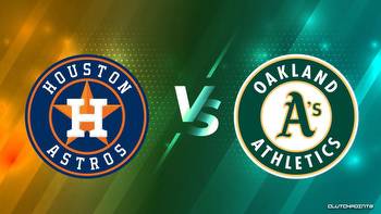 MLB Odds: Astros vs. Athletics prediction, odds, pick