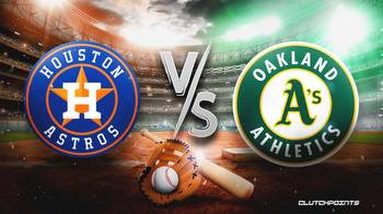 MLB Odds: Astros vs. Athletics prediction, odds, pick, how to watch