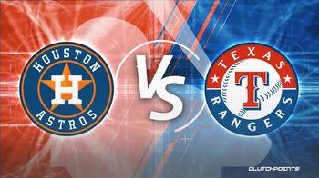 MLB Odds: Astros vs. Rangers prediction, odds, pick