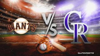 MLB Odds: Giants vs. Rockies prediction, odds, pick, how to watch