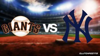 MLB Odds: Giants vs. Yankees prediction, pick, how to watch