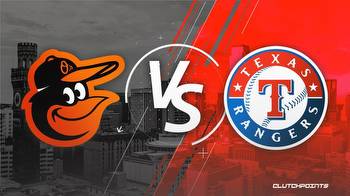 MLB Odds: Orioles-Rangers prediction, odds and pick