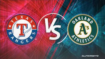 MLB Odds: Rangers vs. Athletics prediction, odds, pick