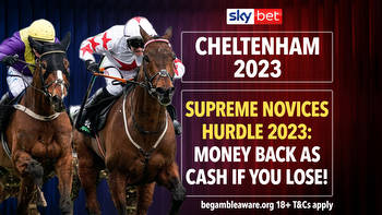Money Back As Cash If You Lose on the Supreme Novices Hurdle 2023 at Cheltenham Festival with SkyBet