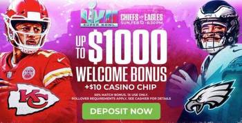 MyBookie Offers $1,000 in Free Bets For Super Bowl 2023