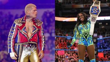 Naomi sends a four-word message to WWE star Cody Rhodes while being in Japan for Wrestle Kingdom 17