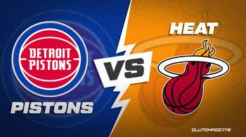 NBA Odds: Pistons-Heat prediction, odds and pick