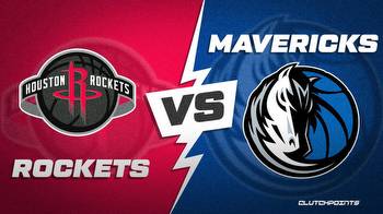 NBA Odds: Rockets vs. Mavericks prediction, odds and pick