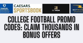 NCAA football promo codes: Nearly $2,000 in NCAAF promos