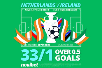 Netherlands vs Ireland: Get 33/1 for a goal to be scored in Saturday's Euro 2024 qualifier with Novibet