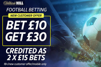 New customers get £30 in free bets on Scottish football with William Hill