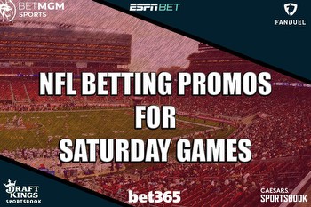 NFL Betting Promos for Saturday's Games: Sign Up With ESPN BET, Others
