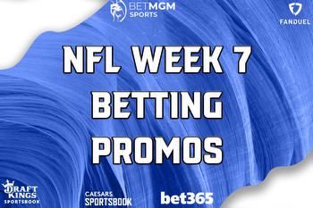 NFL Betting Promos for Week 7: Secure $3900 Bonuses From DraftKings, More