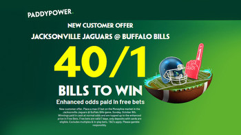 NFL London betting offer: Get the Bills to beat the Jags at 40/1 with Paddy Power