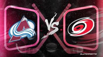 NHL Odds: Avalanche-Hurricanes prediction, odds and pick