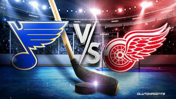 NHL Odds: Blues Red Wings prediction, pick, how to watch