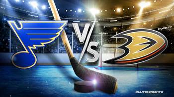 NHL Odds: Blues vs. Ducks prediction, pick, how to watch