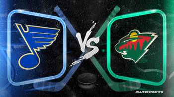 NHL Odds: Blues-Wild prediction, pick, how to watch
