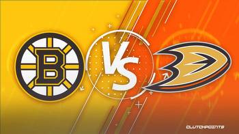 NHL Odds: Bruins vs. Ducks prediction, odds, pick and more
