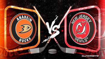 NHL Odds: Ducks-Devils prediction, odds and pick