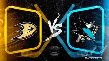 NHL Odds: Ducks-Sharks prediction, odds and pick