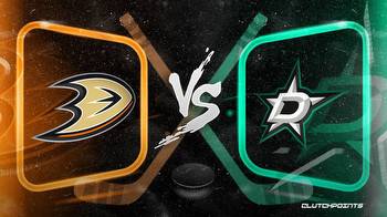 NHL Odds: Ducks-Stars prediction, odds and pick