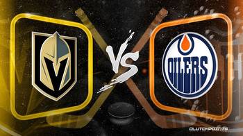 NHL Odds: Golden Knights vs. Oilers prediction, odds and pick