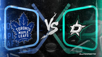 NHL Odds: Maple Leafs-Stars prediction, odds and pick